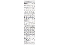 LivingStyles Oasis Nadia Tribal Runner Rug, 80x400cm, Blue offer
