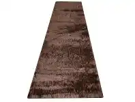 LivingStyles Lenora Soft Shaggy Runner Rug, 80x300cm, Chocolate offer