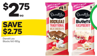Woolworths Darrell Lea Blocks 160-180g offer