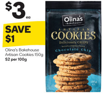 Woolworths Olina's Bakehouse Artisan Cookies 150g offer