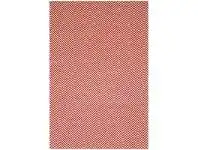 Natura Linzi Hand Woven Cotton Rug, 170x120cm, Chevron Red
