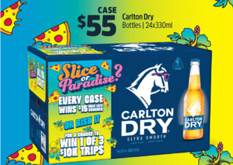 Woolworths Carlton Dry Bottles | 24x330ml offer