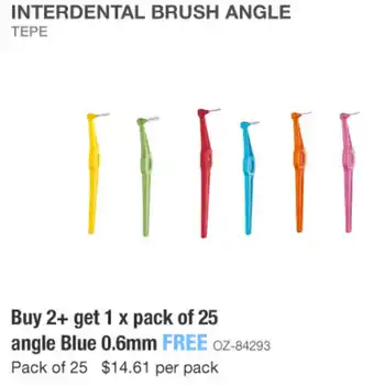 INTERDENTAL BRUSH ANGLE TEPE