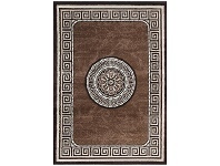 LivingStyles Florida Simra Modern Rug, 400x300cm, Brown / Black offer