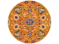 LivingStyles Babylon Viridis Bohemian Round Rug, 200cm, Rust offer