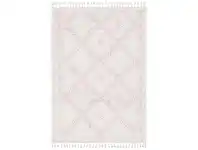 Saffron Jamila Fringed Shag Rug, 240x330cm, Pink