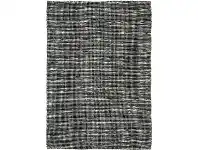LivingStyles Scandi Reversible Wool Rug, 240x330cm, Black / White offer