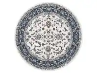 LivingStyles Palace Aisha Oriental Round Rug, 150cm, White / Blue offer