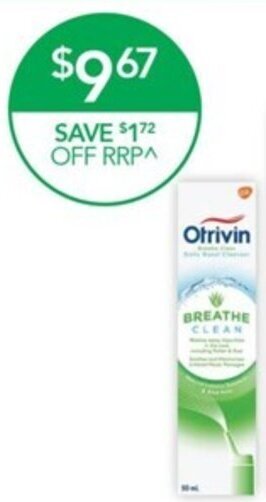 Terry White Otrivin* Breathe Clean 50ml offer