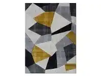 Sunbury Cooper Modern Rug, 240x330cm, Gold / Grey