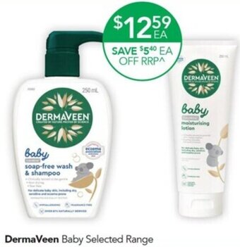 Terry White DermaVeen Baby Selected Range offer
