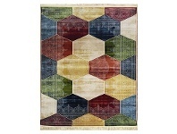 LivingStyles Apollo Hexago Modern Rug, 200x290cm, Multi offer