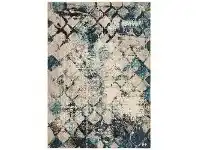 LivingStyles Crystal Maroc Transitional Rug, 300x400cm, Blue offer