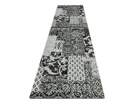 LivingStyles Seattle Amare Modern Runner Rug, 80x300cm, Black offer