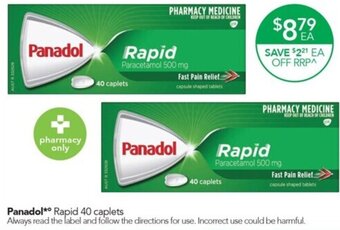 Panadol* Rapid 40 caplets