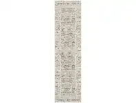 LivingStyles Magnolia Edith Cotton Chenille Runner Rug, 80x400cm, Silver offer