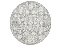 LivingStyles Symphony Ziegler Oriental Round Rug, 240cm, Grey offer