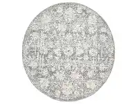 Symphony Ziegler Oriental Round Rug, 240cm, Grey