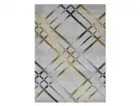 LivingStyles Sunbury Zac Modern Rug, 160x230cm, Gold / Grey offer