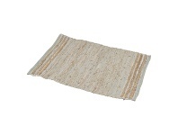 LivingStyles Sumak Hand Loomed Leather & Jute Rug, 60x90cm, Beige offer