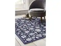 LivingStyles Symphony Ziegler Oriental Rug, 380x280cm, Navy offer