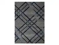 LivingStyles Sunbury Zac Modern Rug, 240x330cm, Navy / Grey offer