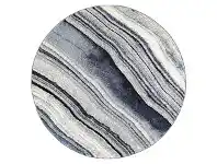LivingStyles Vision Drift Round Rug, 240cm, Grey / Blue offer
