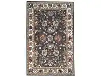 LivingStyles Shana Handmade Wool Kashan Rug, 160x110cm, Grey / Ivory offer