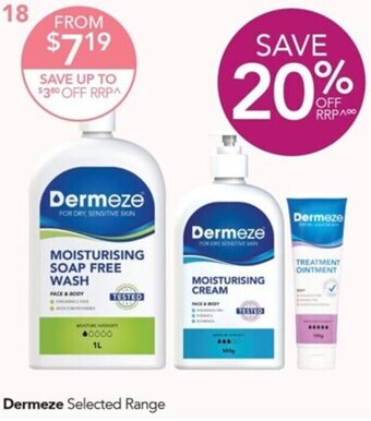 Terry White Dermeze Selected Range offer