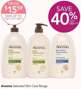 Terry White Aveeno Selected Skin Care Range offer
