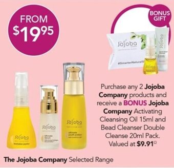Terry White The Jojoba Company Selected Range offer