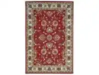 LivingStyles Shana Handmade Wool Kashan Rug, 280x190cm, Red / Ivory offer