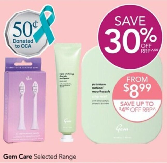 Gem Care Selected Range offer at Terry White