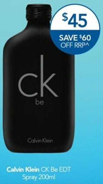 Terry White Calvin Klein CK Be EDT Spray 200ml offer