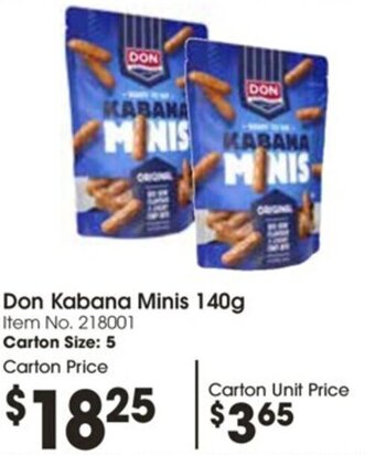 Don Kabana Minis 140g