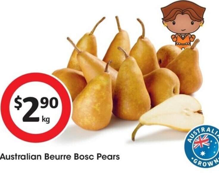 Australian Beurre Bosc Pears offer at Coles