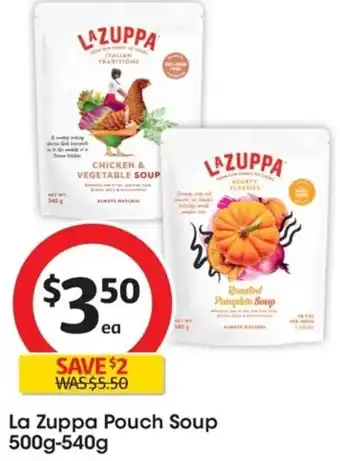 Coles La Zuppa Pouch Soup 500g-540g offer