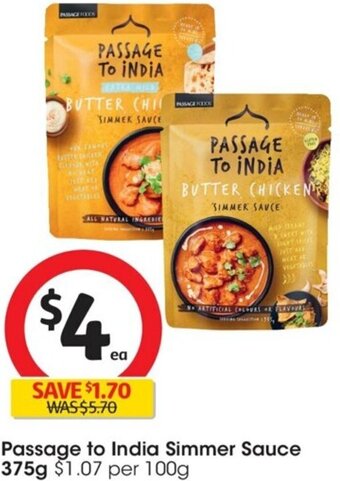 Passage to India Simmer Sauce 375g