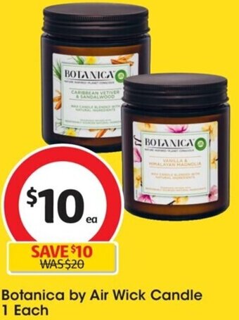 Coles Botanica by Air Wick Candle 1 Each offer