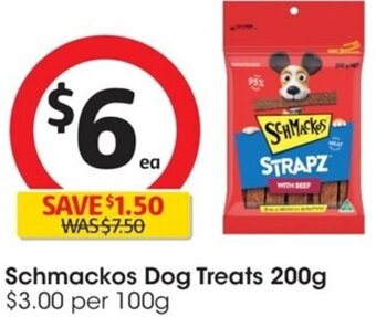 Coles Schmackos Dog Treats 200g offer