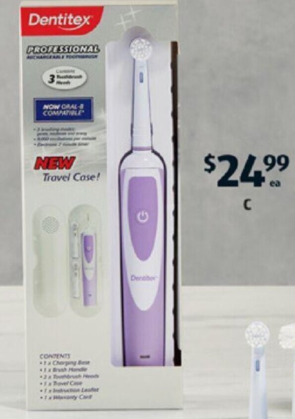 Rechargeable Power Toothbrush offer at ALDI