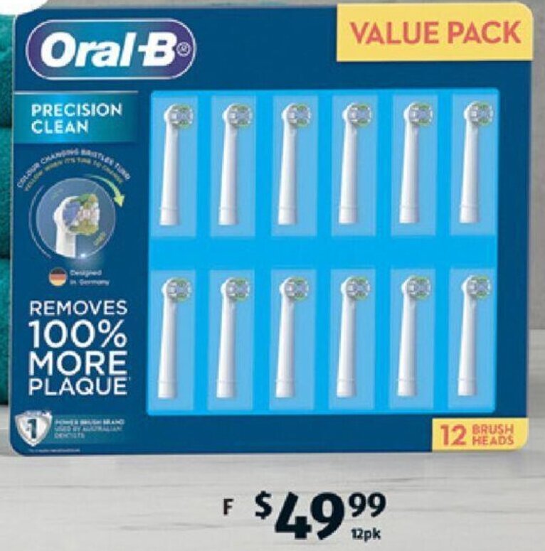 OralB Replacement Heads 12pk offer at ALDI