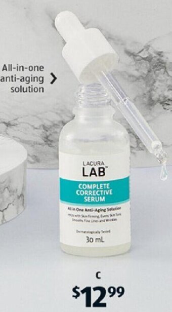 ALDI Lacura Lab Complete Corrective Serum 30ml offer
