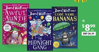 ALDI David Walliams Books offer