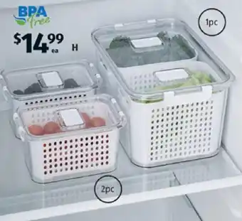 ALDI Fridge Vegetable Storage Containers offer