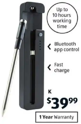 ALDI Wireless Smart Meat Thermometer offer