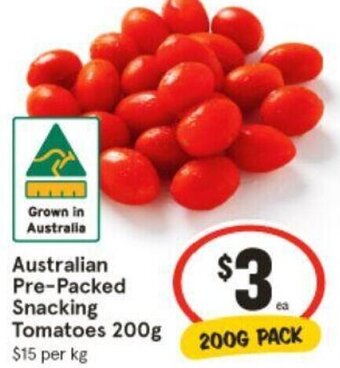 IGA Australian Pre-Packed Snacking Tomatoes 200g offer