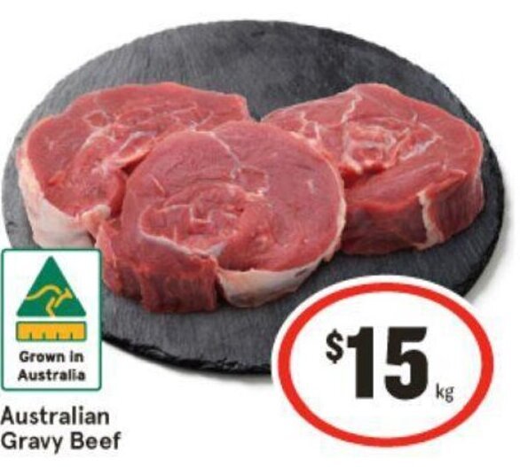 Australian Gravy Beef offer at IGA