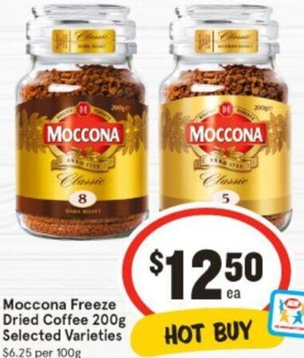 IGA Moccona Freeze Dried Coffee 200g Selected Varieties offer