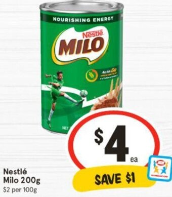IGA Nestlé Milo 200g offer